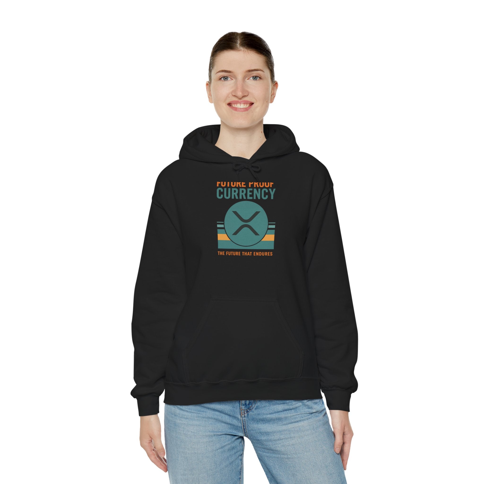 Ripple Crypto Hoodie – “Future Proof Currency” Retro Logo Sweatshirt