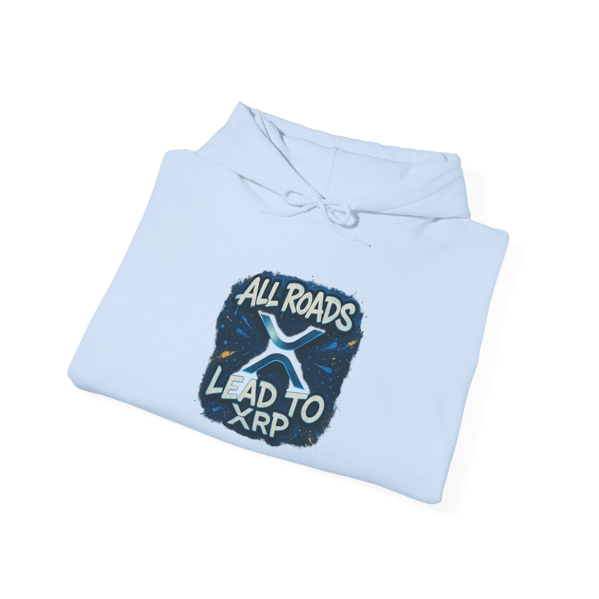 All Roads Lead to XRP Hoodie – Crypto Ripple Logo Sweatshirt