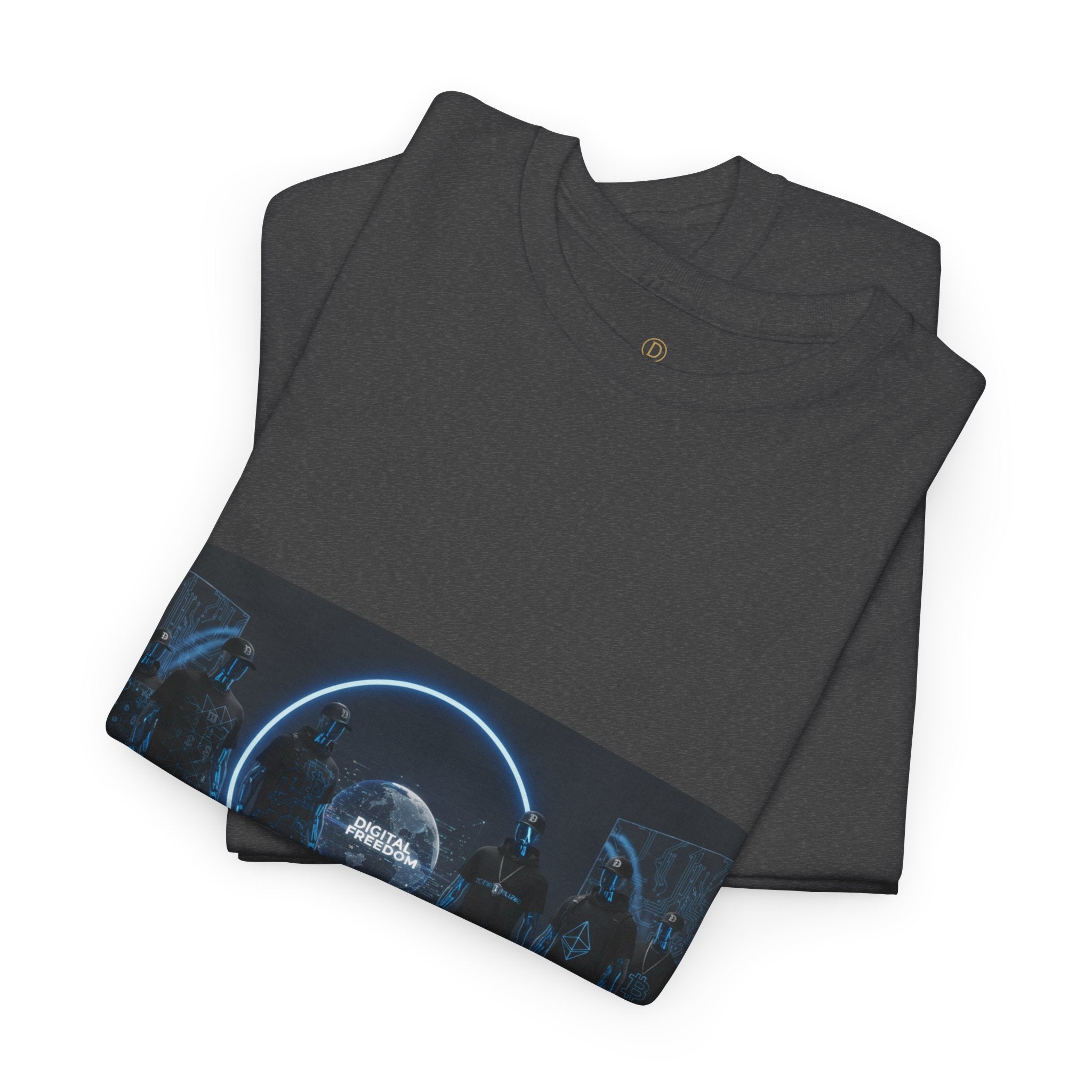 Sci‑Fi Portal Graphic Tee — Futuristic Neon Crew T-Shirt