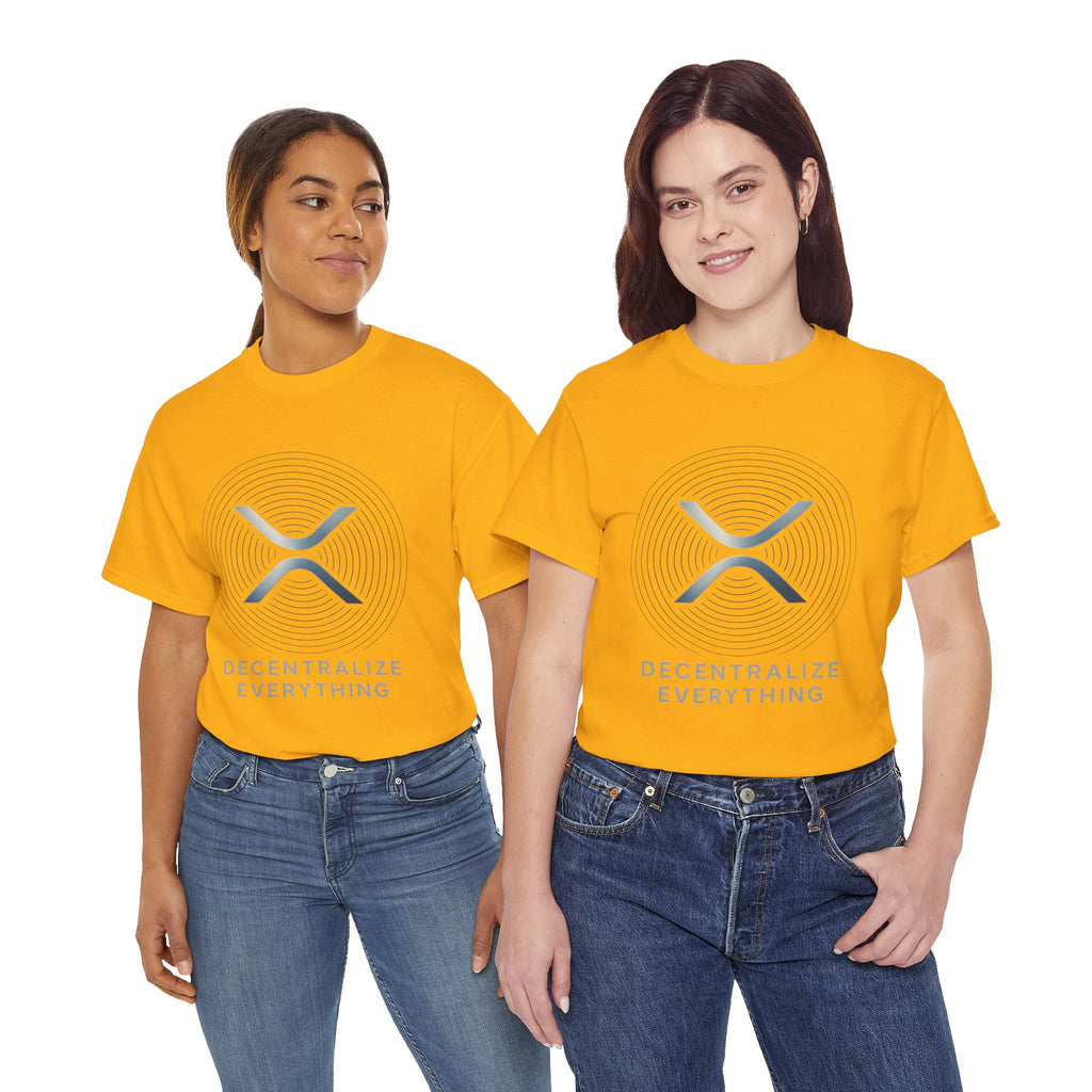 XRP 'Decentralize Everything' Tee - Crypto Logo T-Shirt
