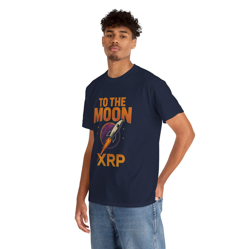 XRP To The Moon Tee — Cryptocurrency Investor Rocket Shirt