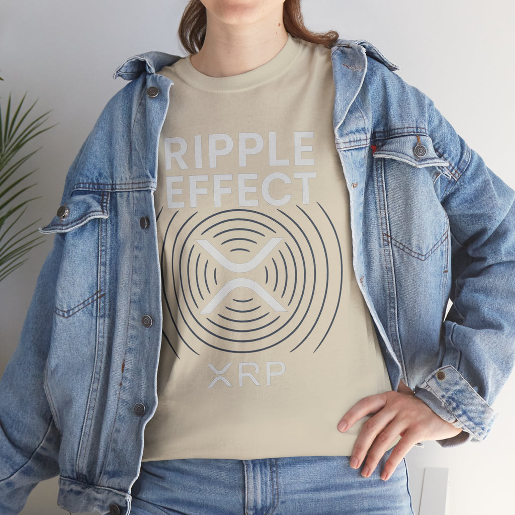 Ripple Effect XRP Tee — Minimal Cryptocurrency Logo T-Shirt
