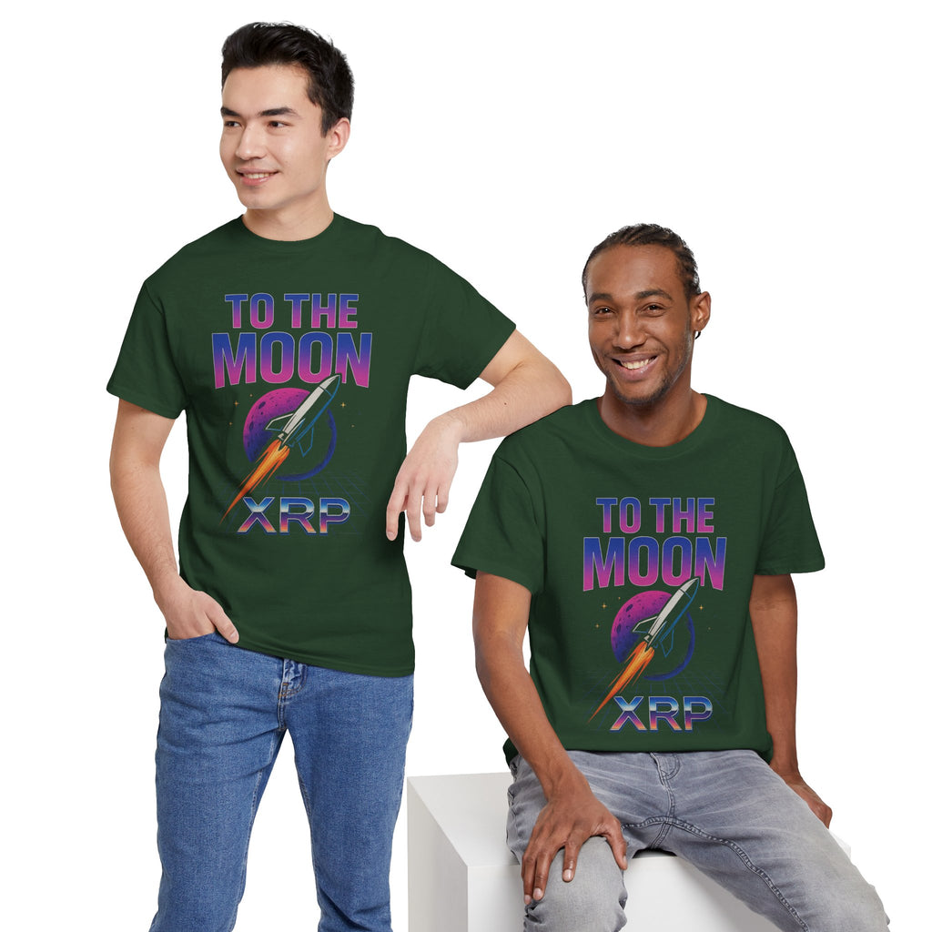 XRP 'To The Moon' T-Shirt — Crypto Investor Rocket Tee