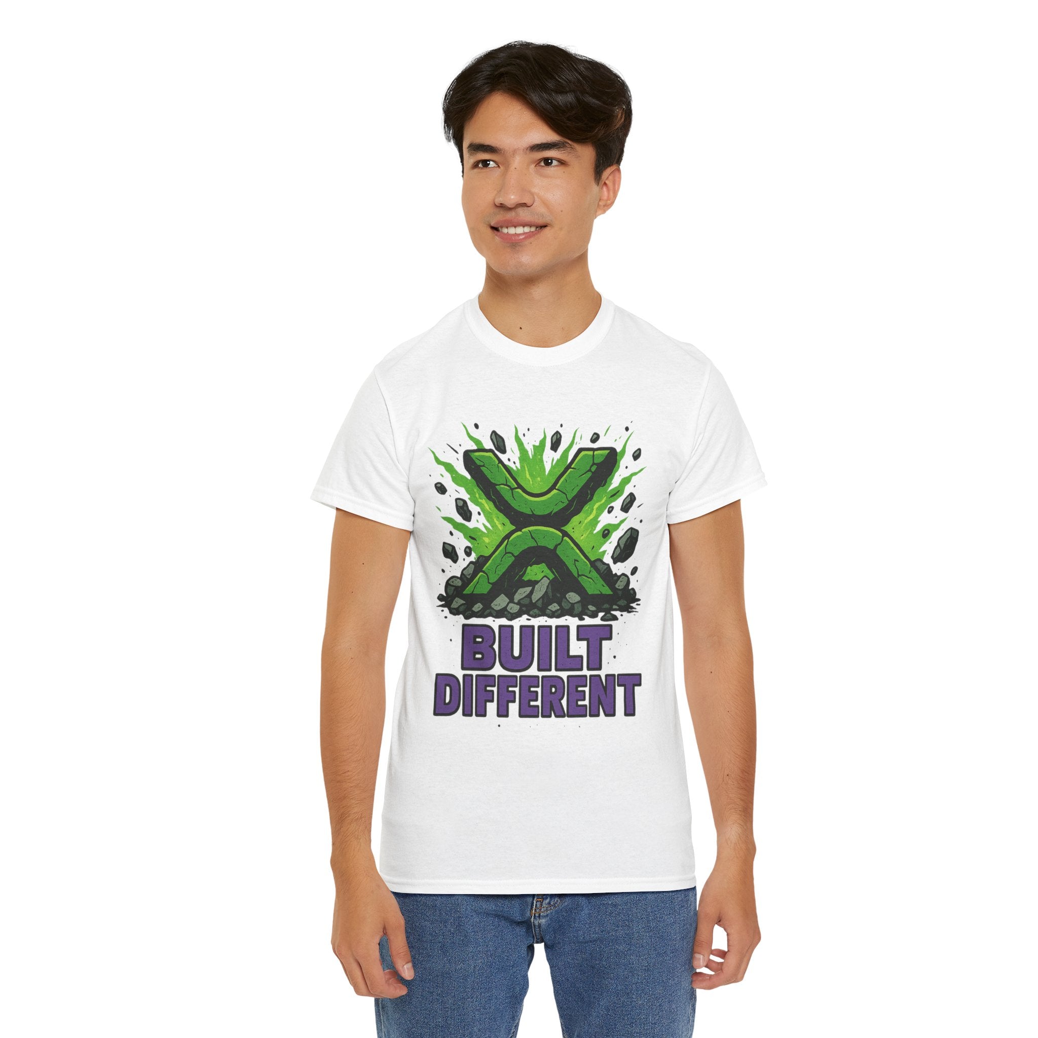 Built Different T-Shirt — Green Gamer Logo Tee