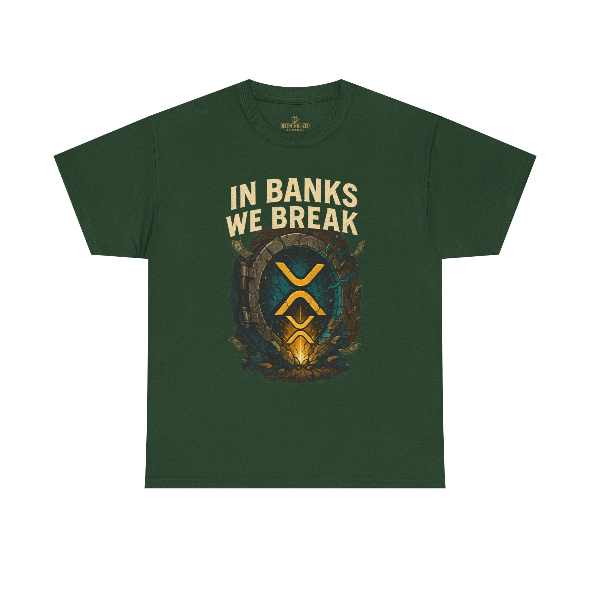 In Banks We Break XRP Crypto Graphic Tee