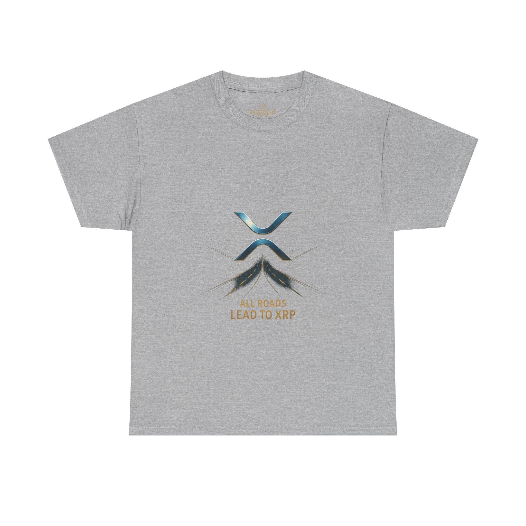 All Roads Lead to XRP T-Shirt — Crypto Ripple Logo Tee