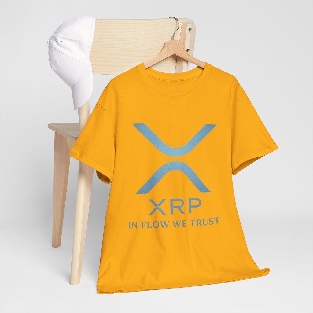 XRP Crypto Tee — "In Flow We Trust" Ripple Logo T-Shirt