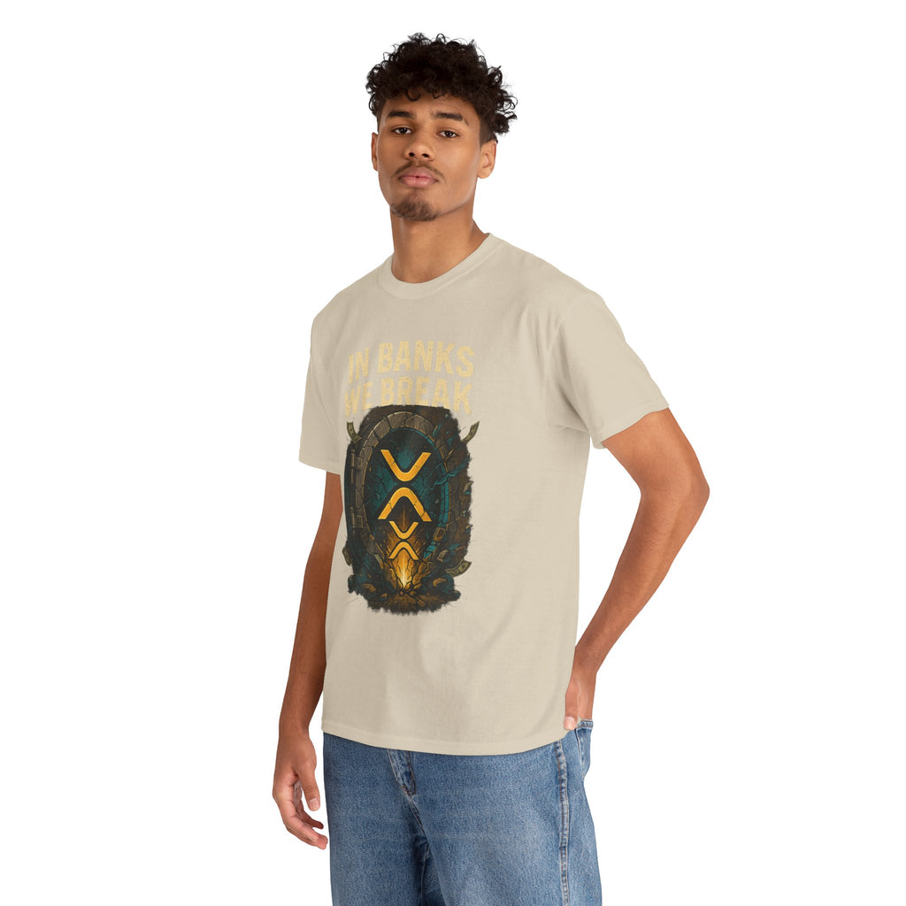 In Banks We Break XRP Crypto Graphic Tee