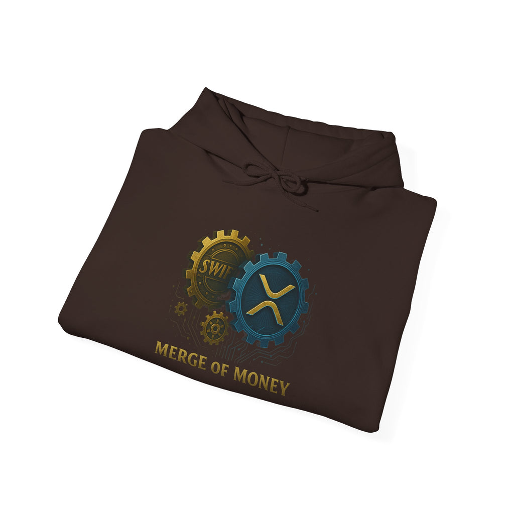 Merge of Money Hoodie — Financial Gears Graphic Pullover