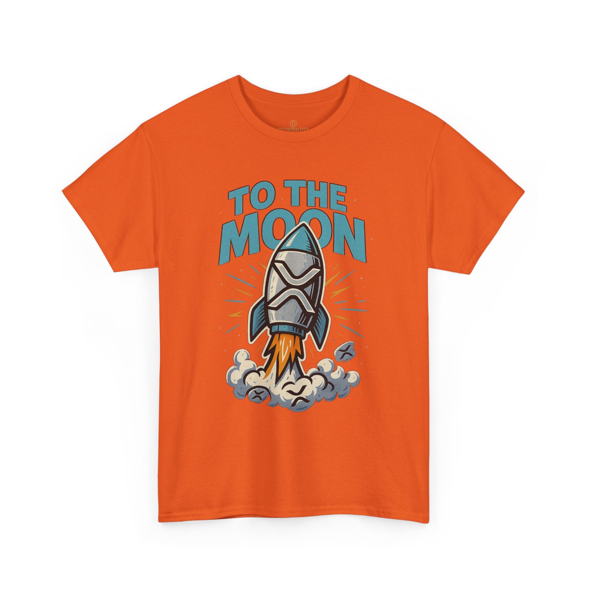 To The Moon Rocket T-Shirt — Space Graphic Tee for Crypto & Space Enthusiasts