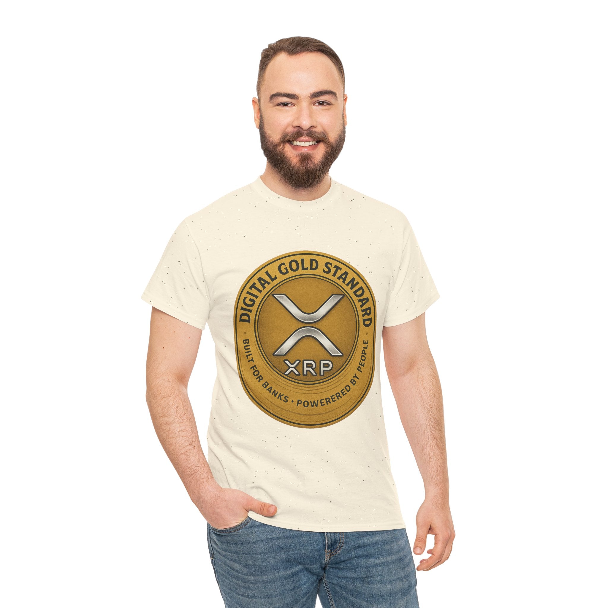 XRP Digital Gold Tee – Cryptocurrency Logo Shirt