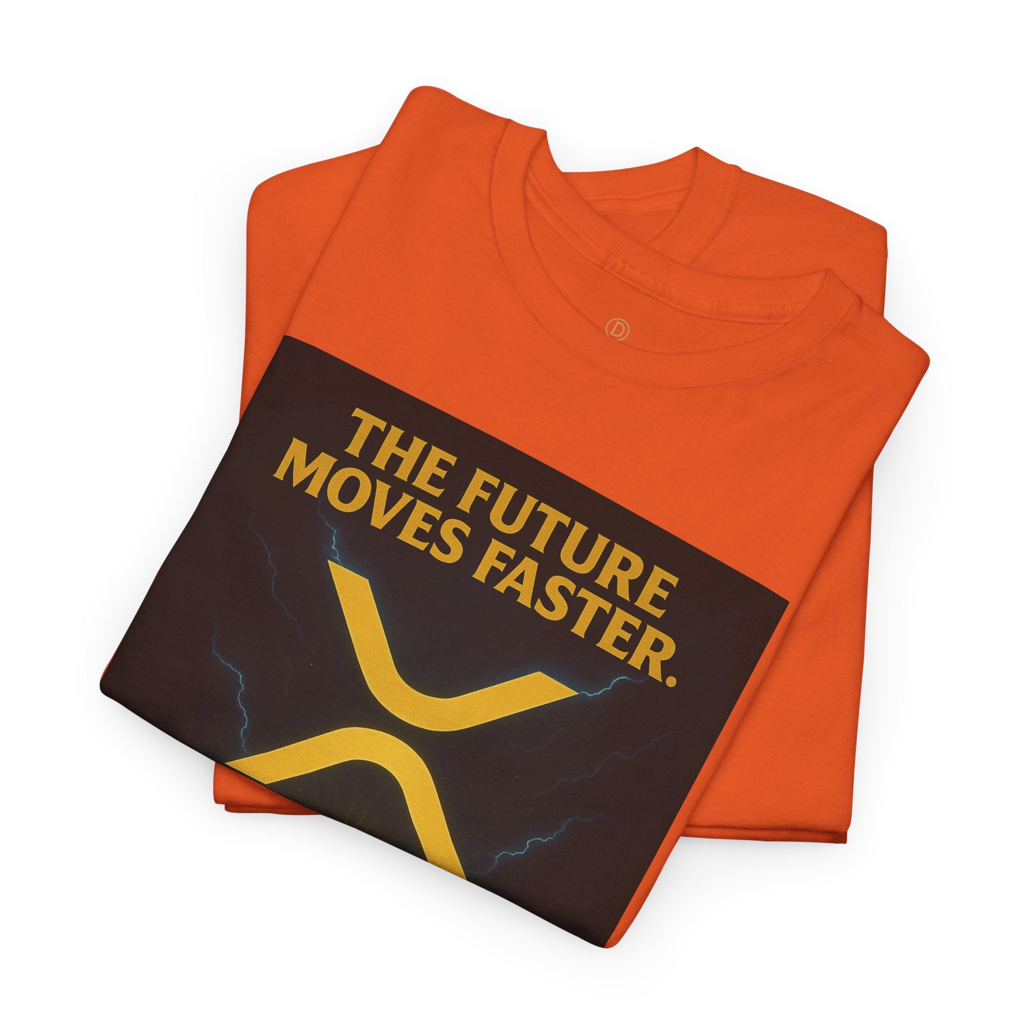 XRP Swift Crypto T-Shirt — “The Future Moves Faster” XRP Over Swift Tee