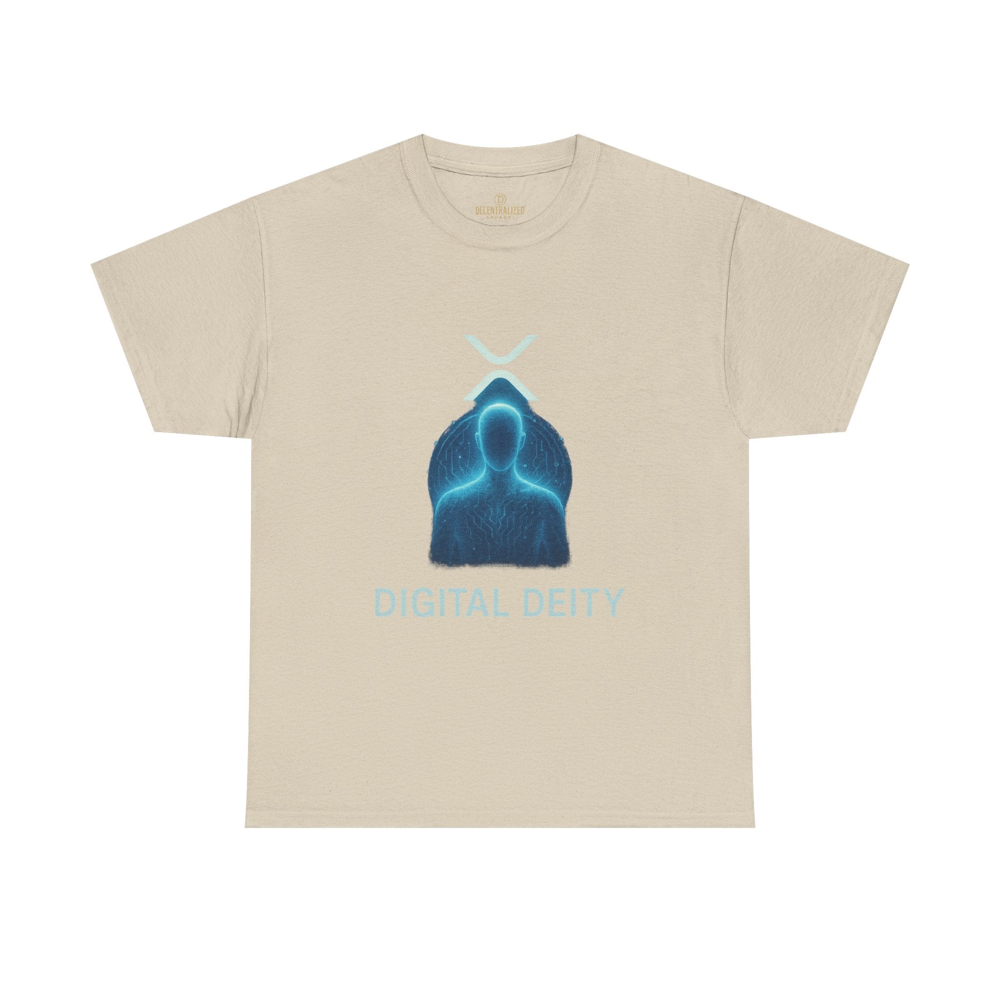 Digital Deity T‑Shirt — Futuristic Neon Tech Hoodie Tee