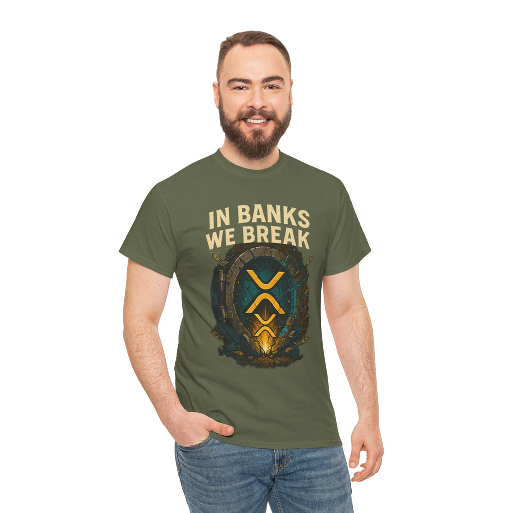 In Banks We Break XRP Crypto Graphic Tee