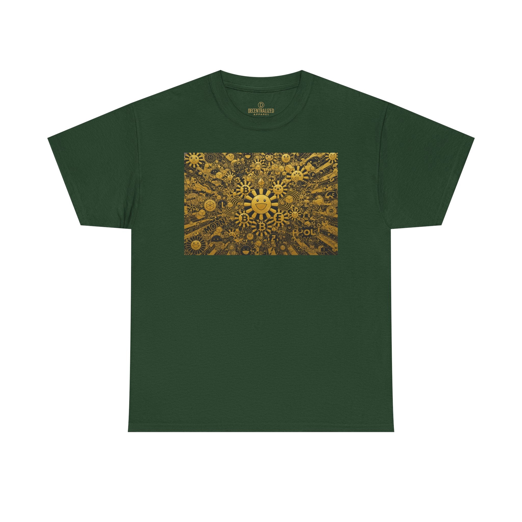 Sunflower Burst T‑Shirt — Golden Sunflower Pattern Tee