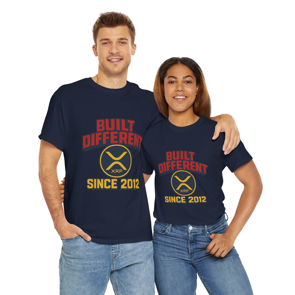 Built Different Since 2012 T-Shirt – Retro XRP Logo Tee