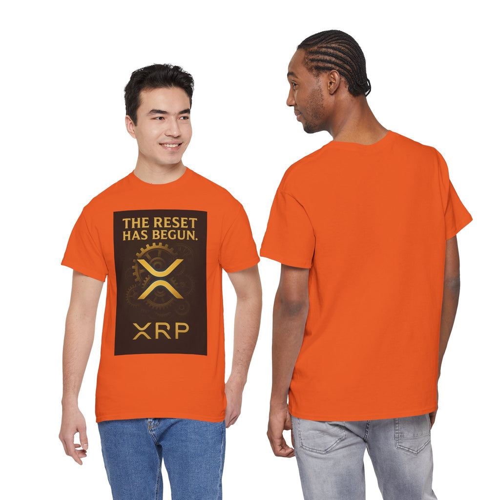 XRP Crypto Tee — "The Reset Has Begun" Bitcoin Alternative Shirt