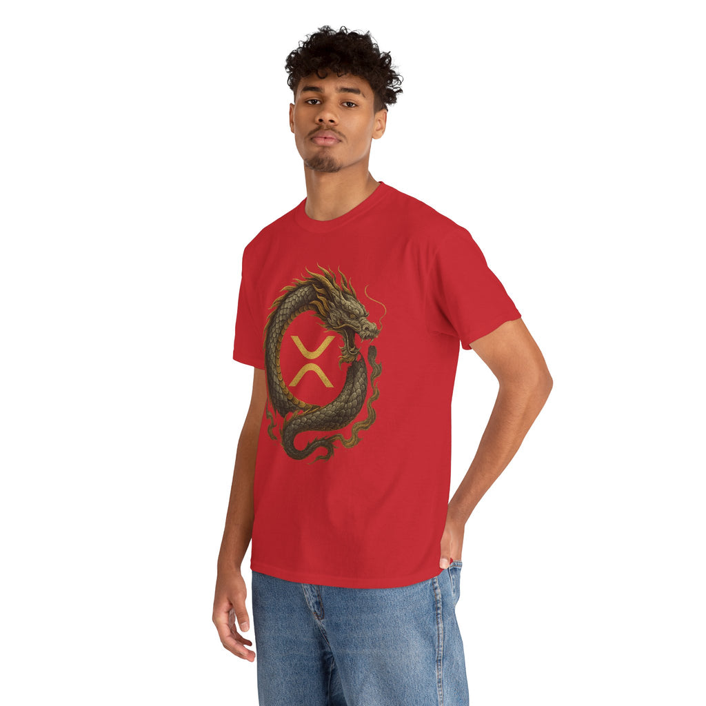 Dragon XRP Logo T-Shirt — Crypto XRP Circle Dragon Graphic Tee
