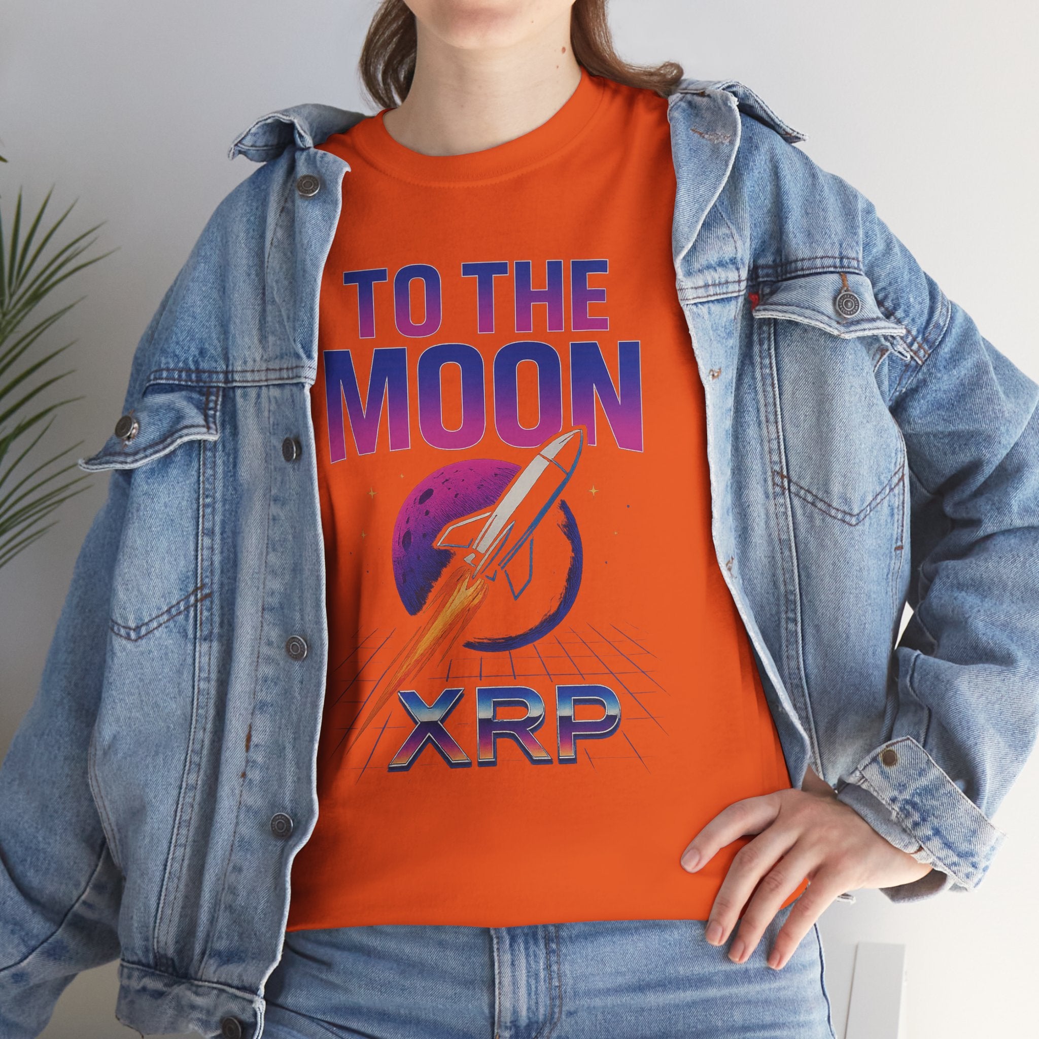XRP 'To The Moon' T-Shirt — Crypto Investor Rocket Tee