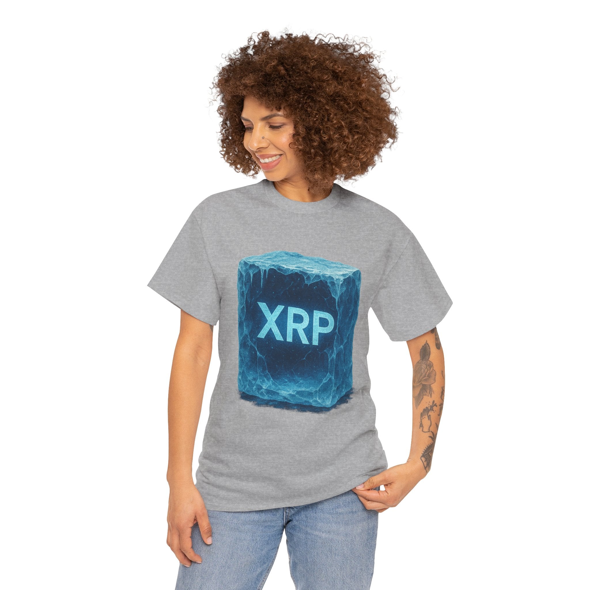 XRP Ice Block Tee — Crypto Ripple Logo T-Shirt