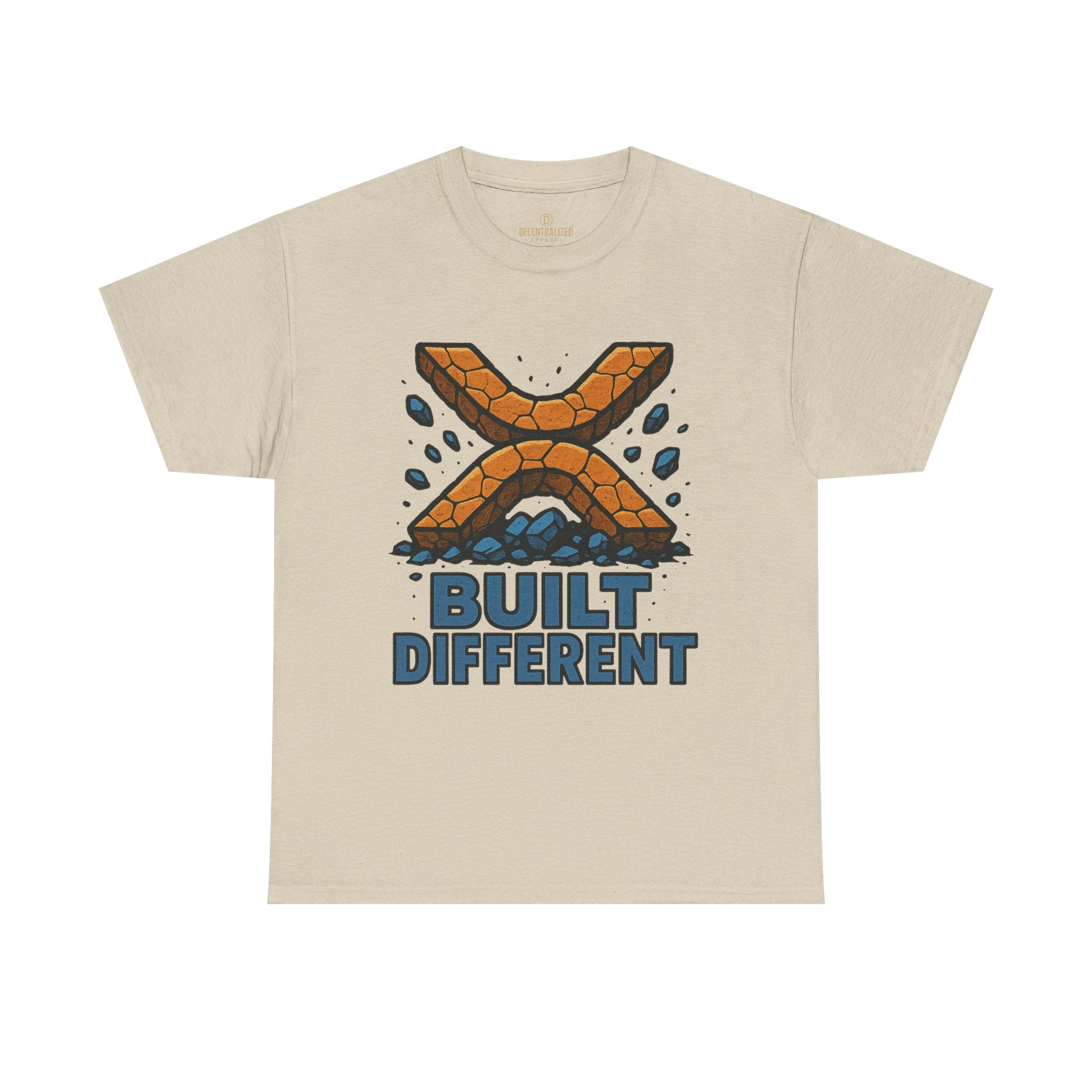 Built Different T-Shirt — Rugged Crypto X Design Tee