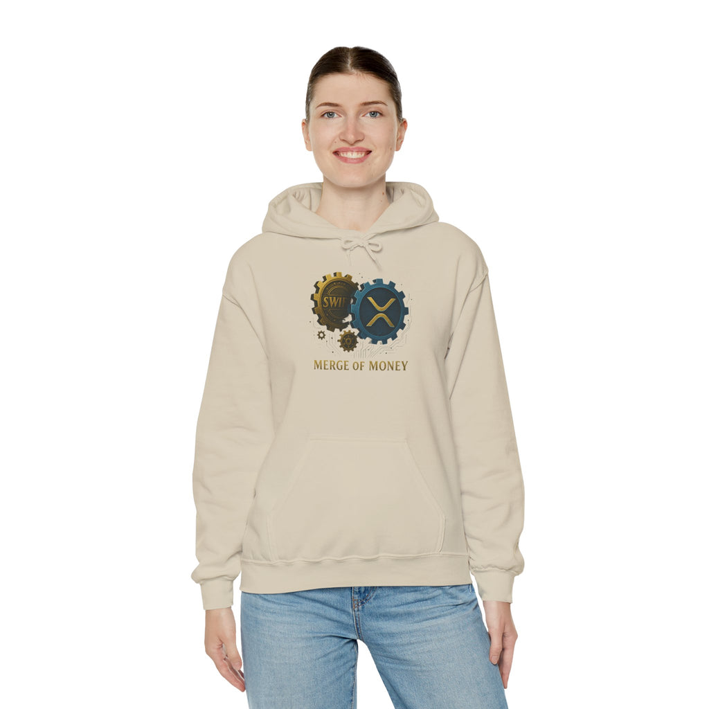 Merge of Money Hoodie — Financial Gears Graphic Pullover