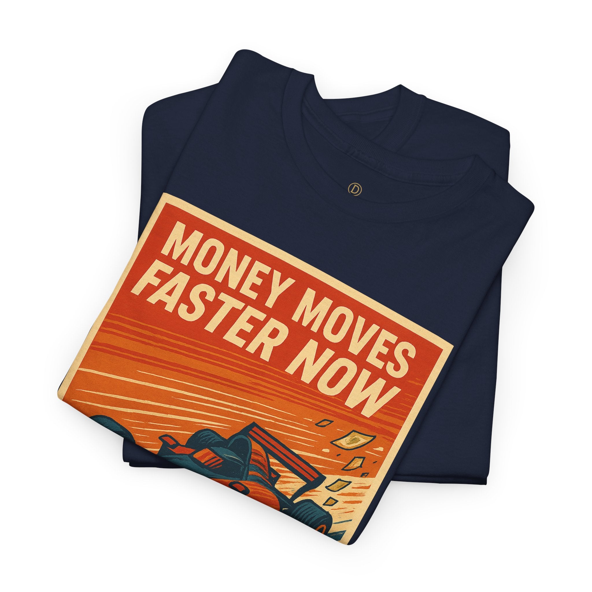 XRP 'Money Moves Faster Now' Racing Tee — Crypto Enthusiast T-Shirt