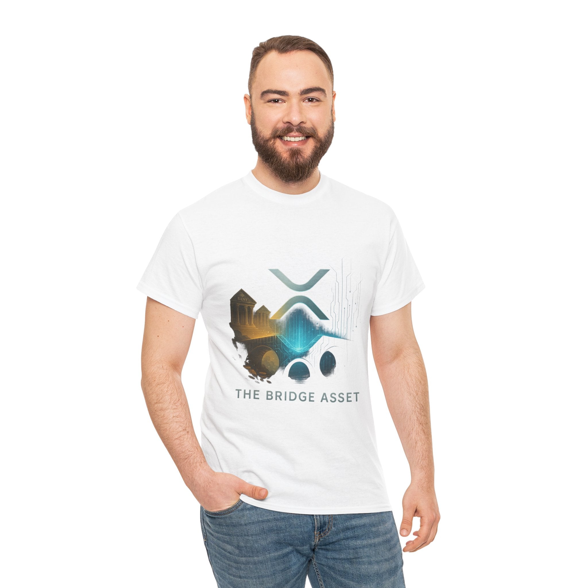 Ripple XRP Crypto Tee — 'The Bridge Asset' Logo T-Shirt