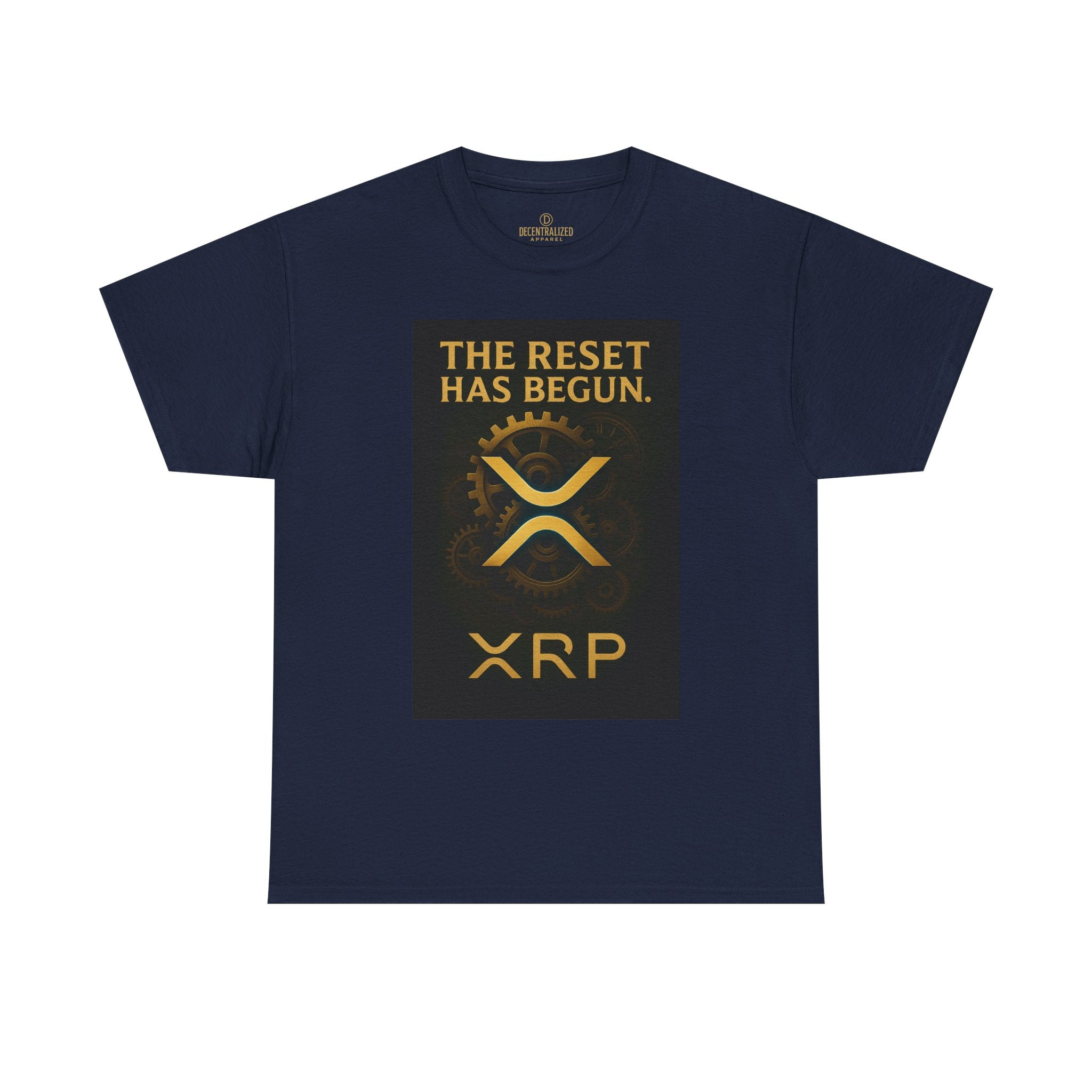 XRP Crypto Tee — "The Reset Has Begun" Bitcoin Alternative Shirt