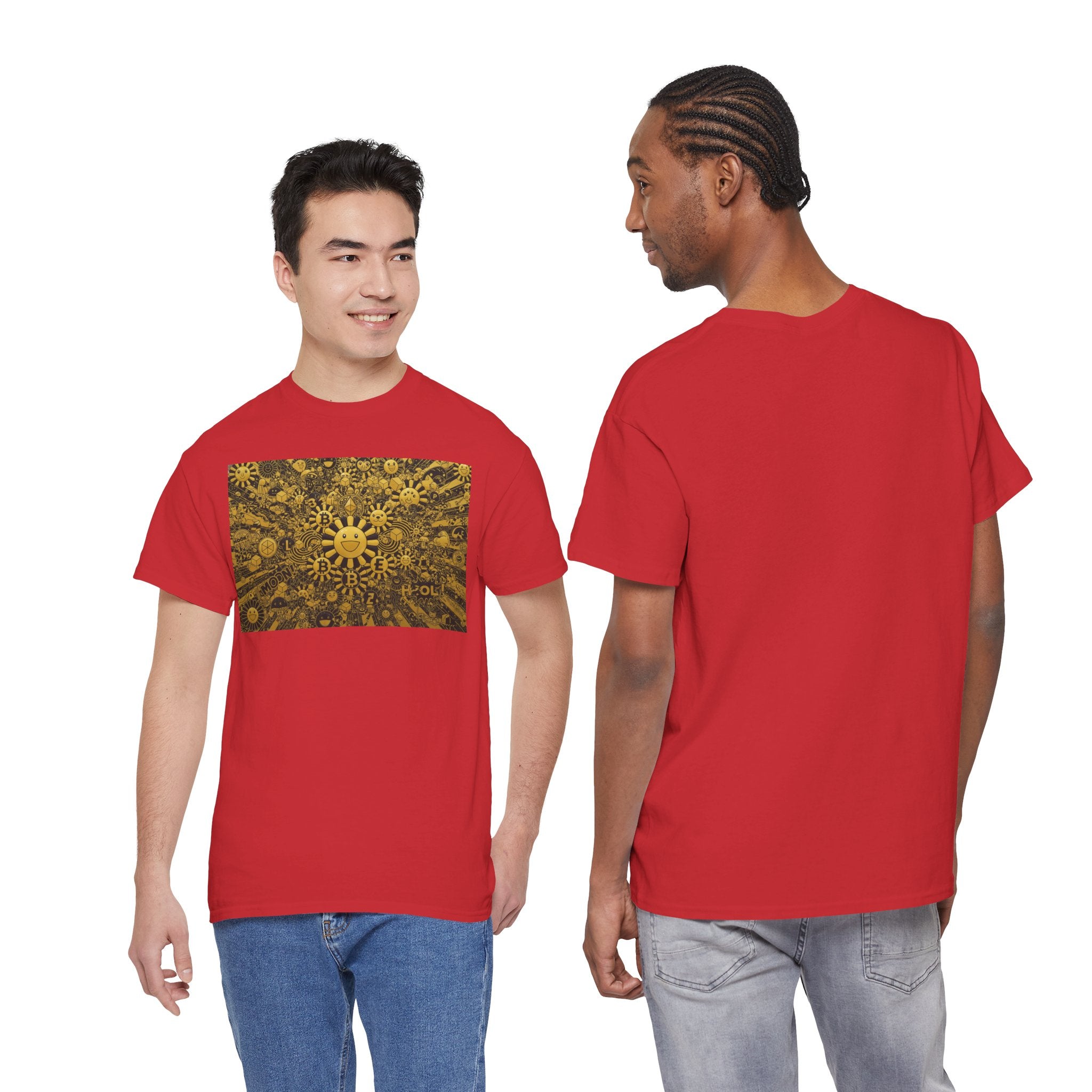 Sunflower Burst T‑Shirt — Golden Sunflower Pattern Tee