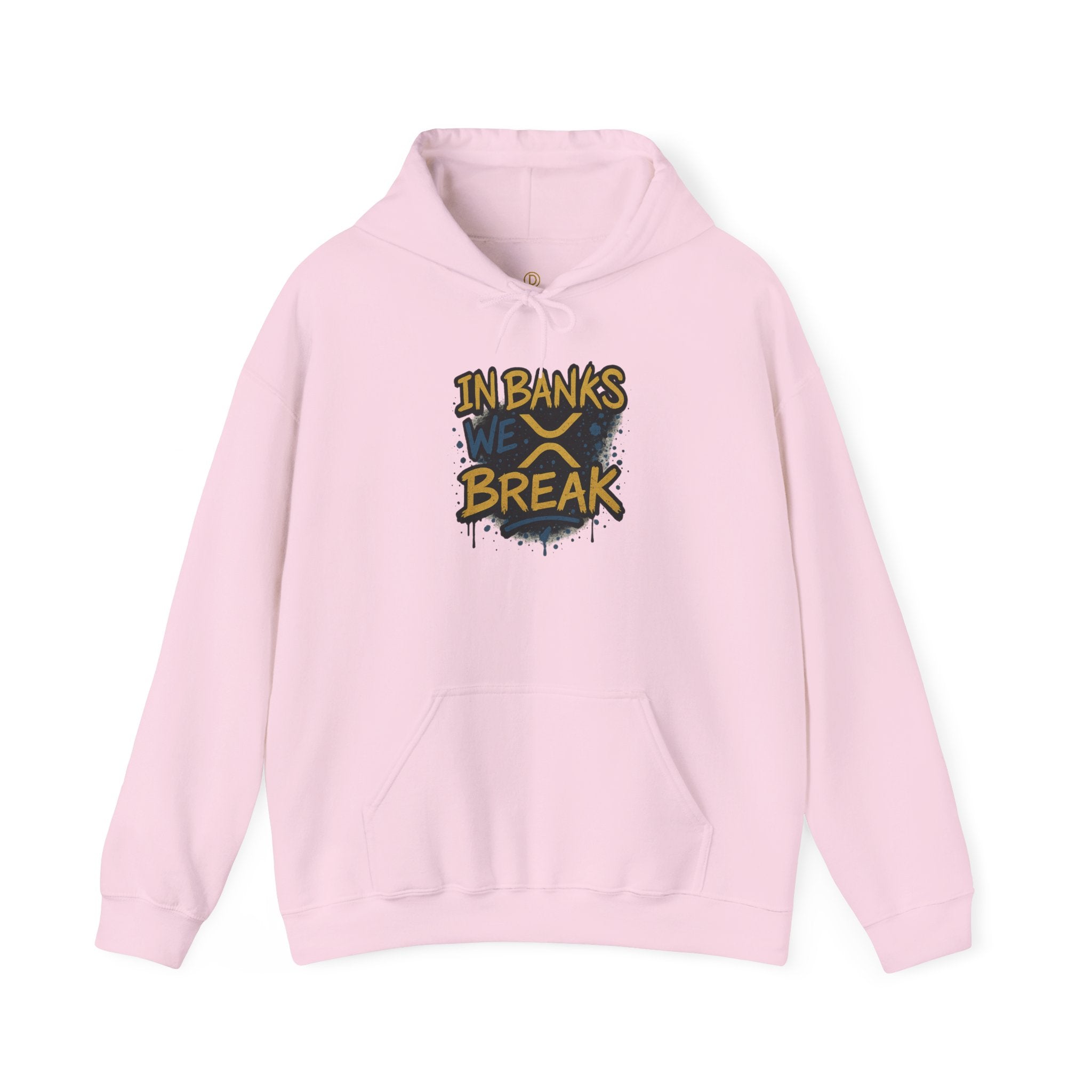 In Banks We Break Hoodie — Streetwear Graffiti Hoodie for Urban Style