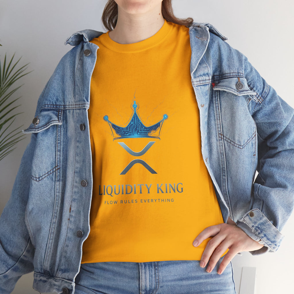 RIPPLE Liquidity King T-Shirt — Crypto XRP Crown Tee