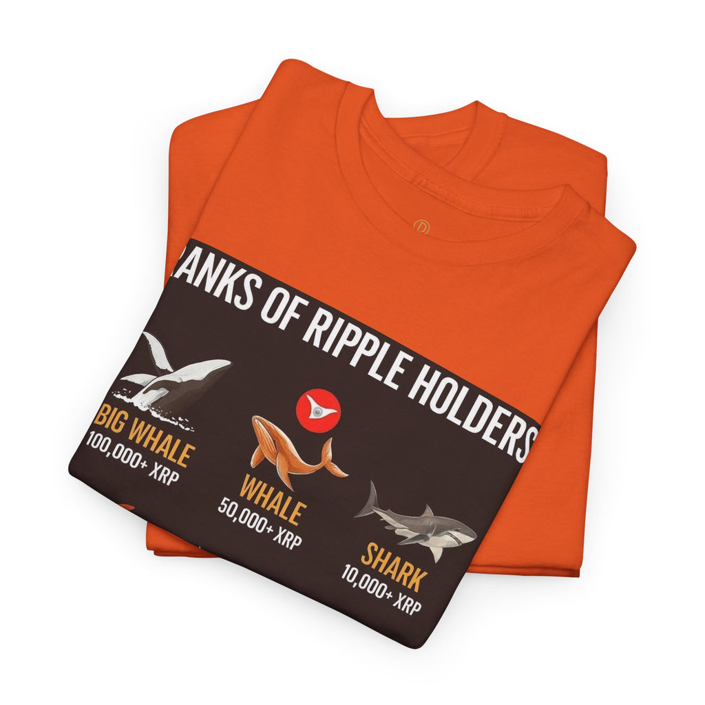 Crypto Ranks T-Shirt – "Ranks of Ripple Holders" Illustrated Guide