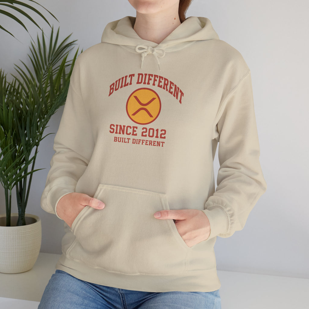 Built Different Hoodie — 'Built Different Since 2012' Retro Logo Hooded Sweatshirt