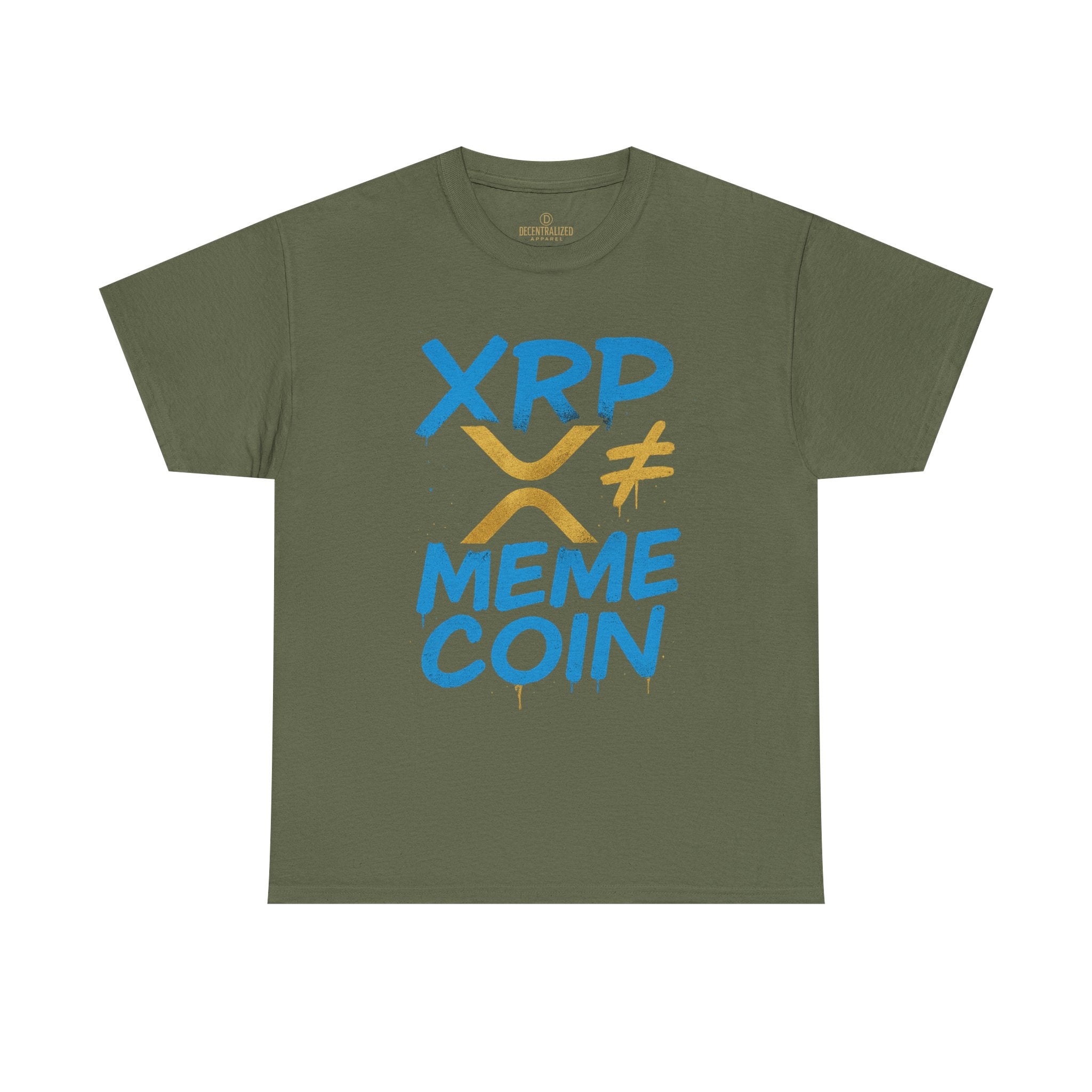 XRP ≠ Meme Coin T‑Shirt — Crypto Advocate Graphic Tee