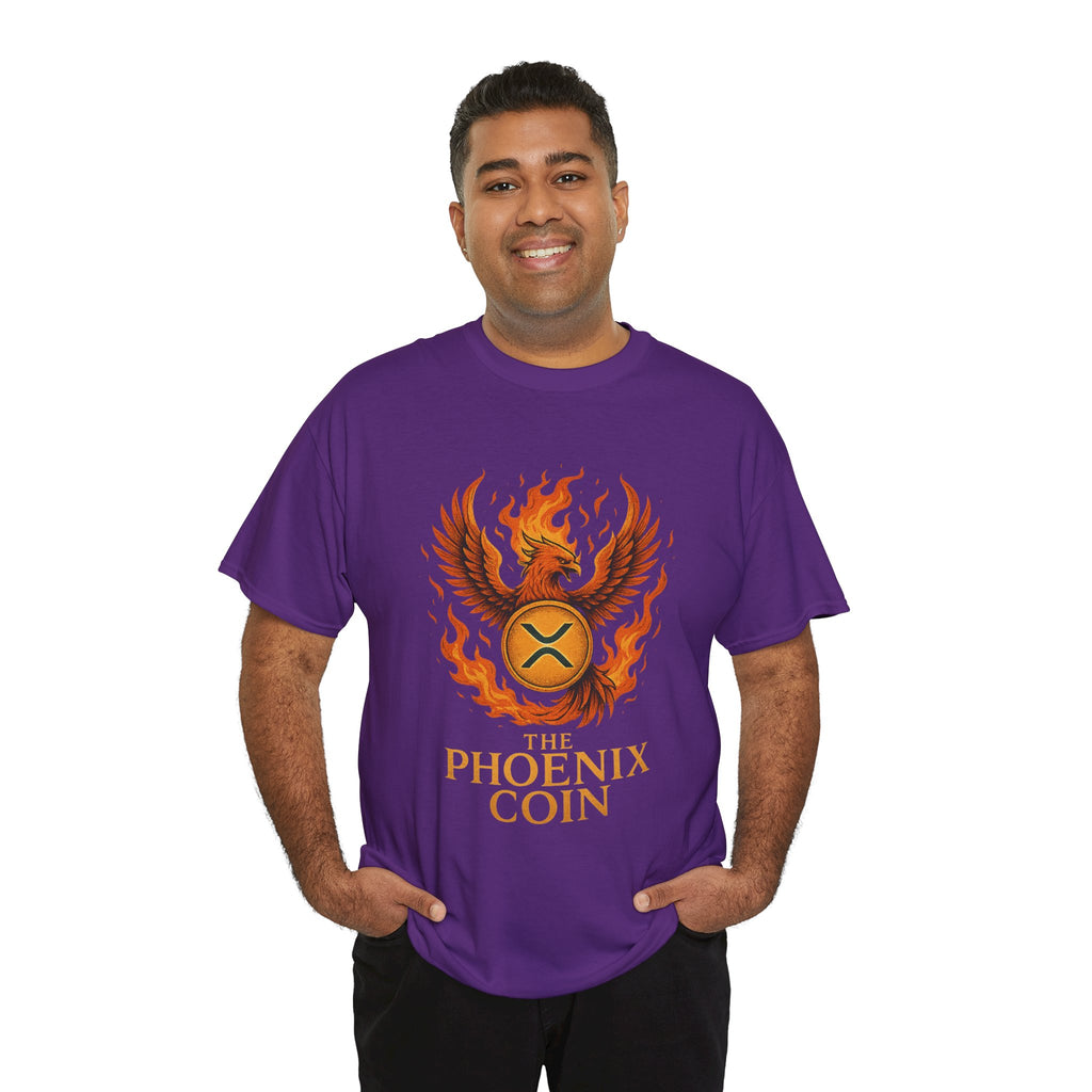 Phoenix Coin T‑Shirt — Fiery Phoenix Crypto Logo Tee