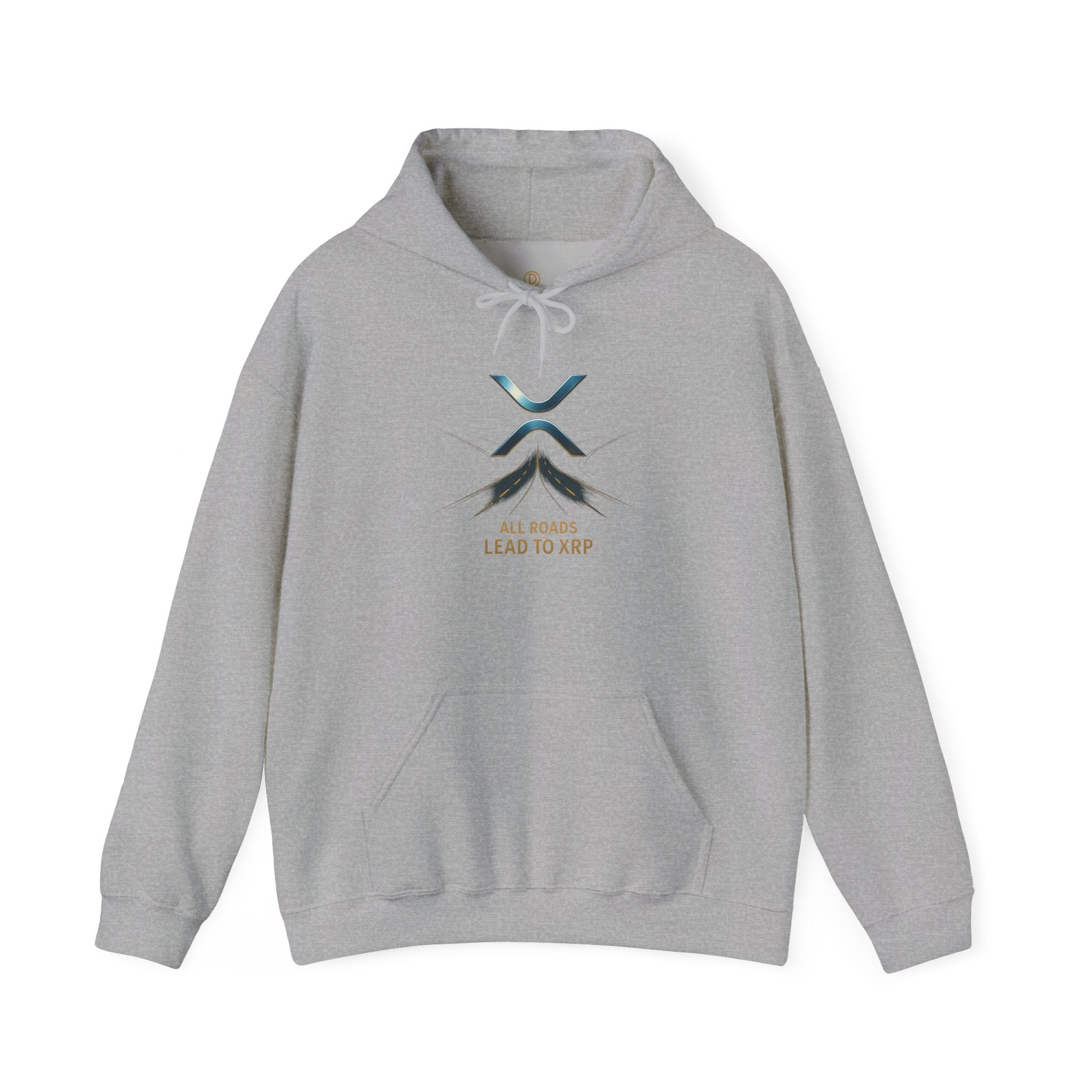XRP Logo Hoodie — "All Roads Lead to XRP" Minimal Crypto Hoodie