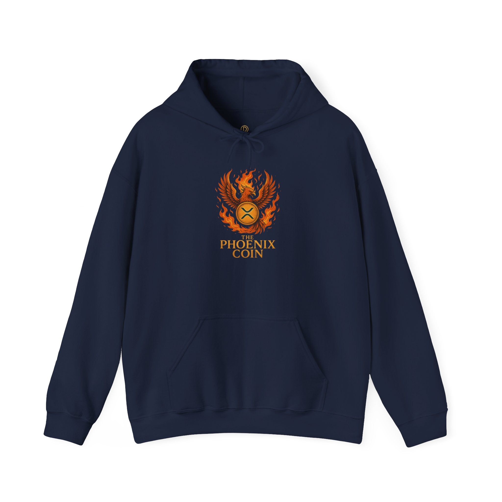 Phoenix Coin Hoodie — Fiery Phoenix Crest Sweatshirt