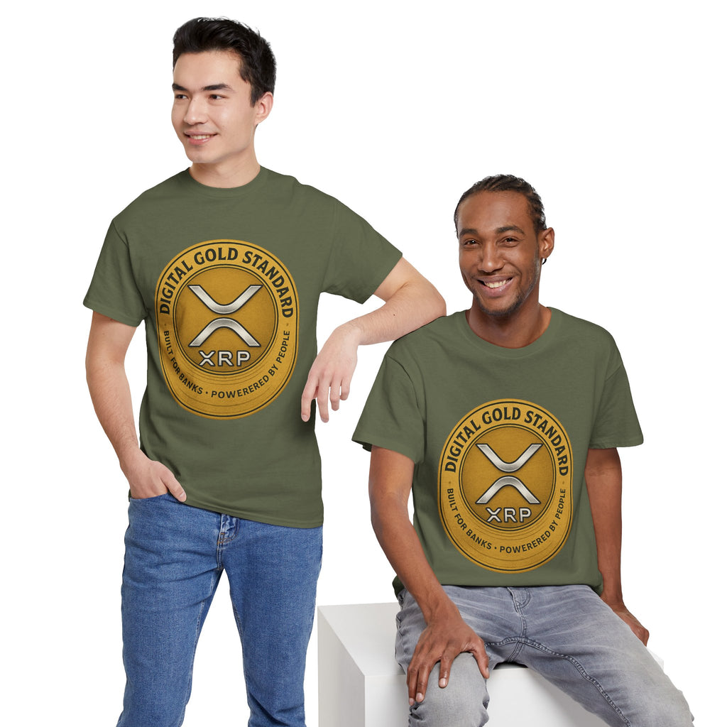 XRP Digital Gold Tee – Cryptocurrency Logo Shirt
