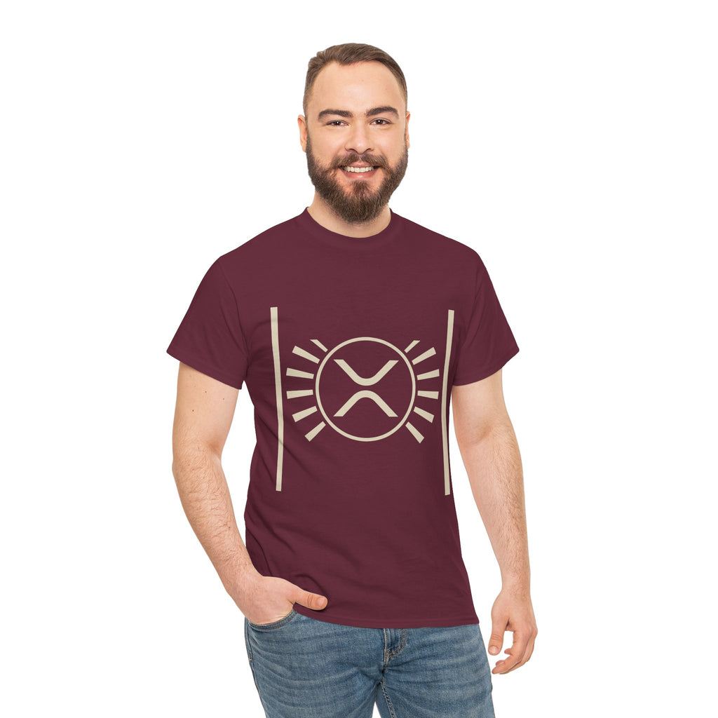 XRP Sun Logo T‑Shirt — Minimal Crypto Ripple Tee