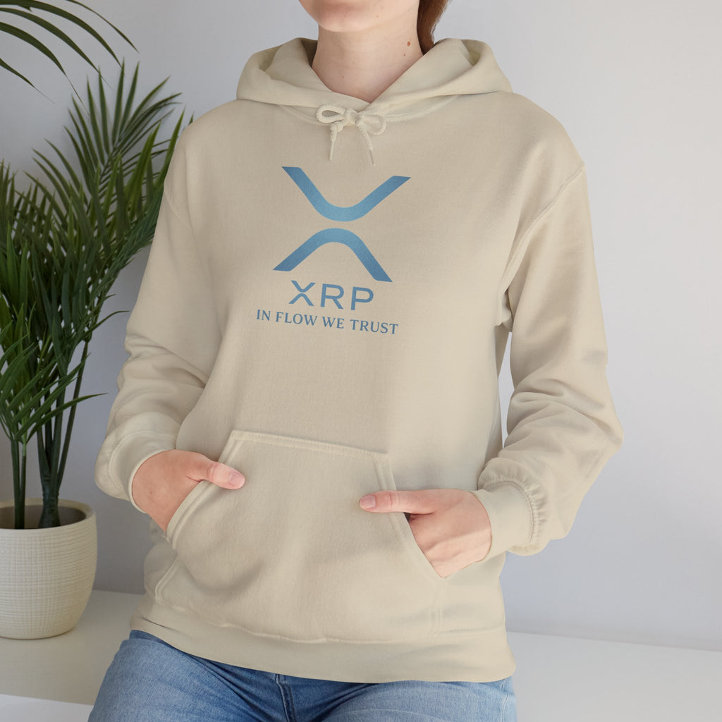 XRP Logo Hoodie – "In Flow We Trust" Crypto Sweatshirt