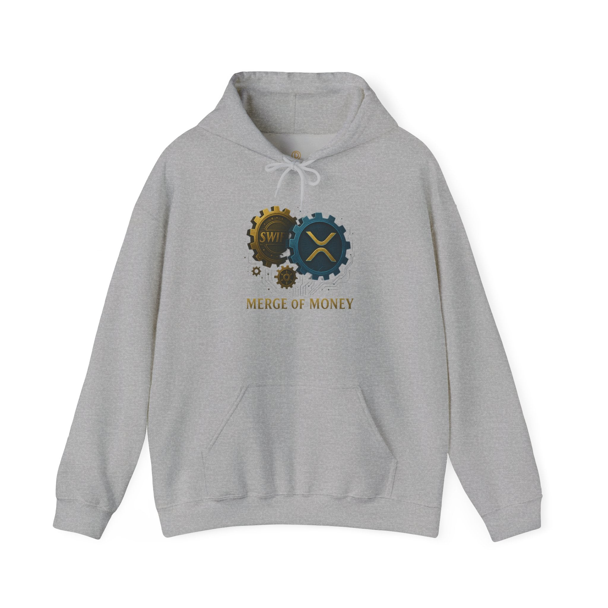 Merge of Money Hoodie — Financial Gears Graphic Pullover