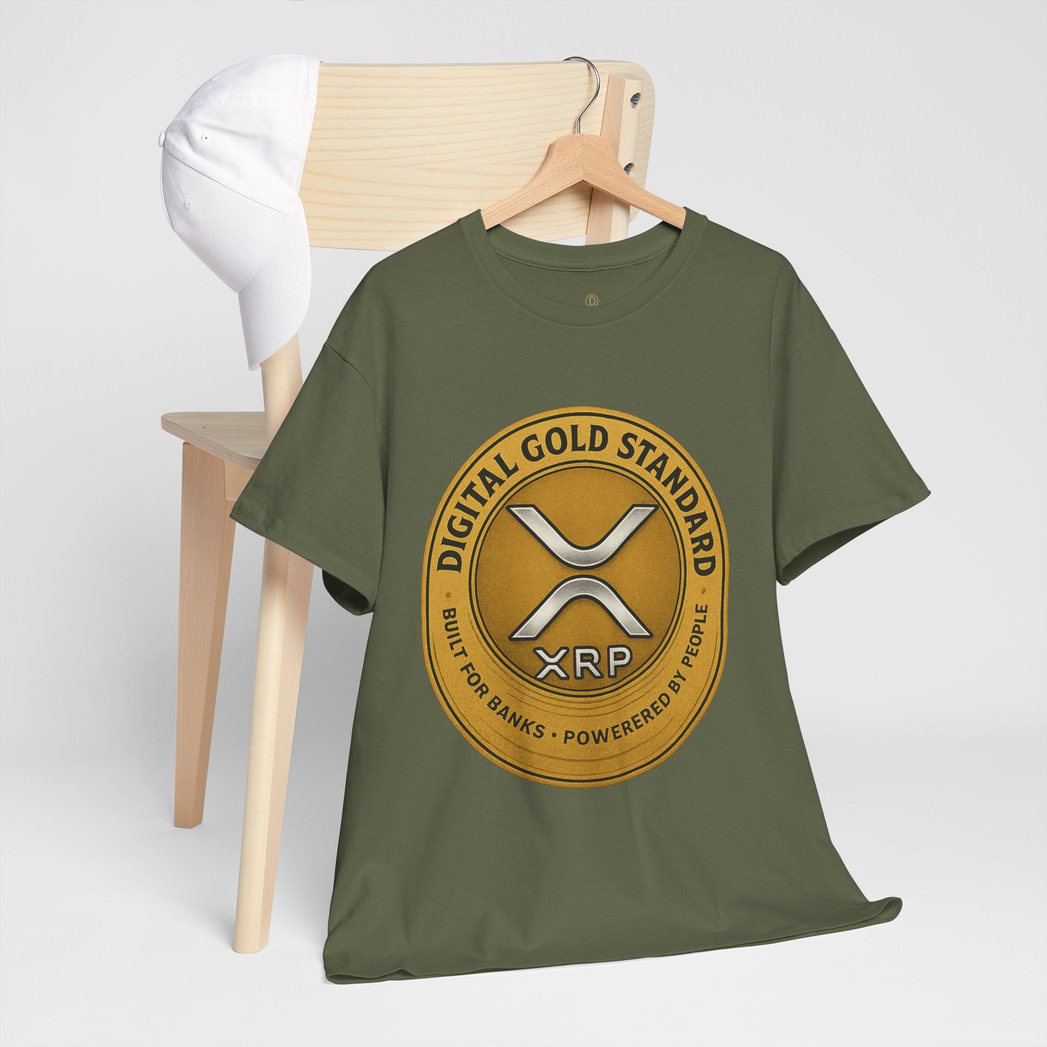 XRP Digital Gold Tee – Cryptocurrency Logo Shirt