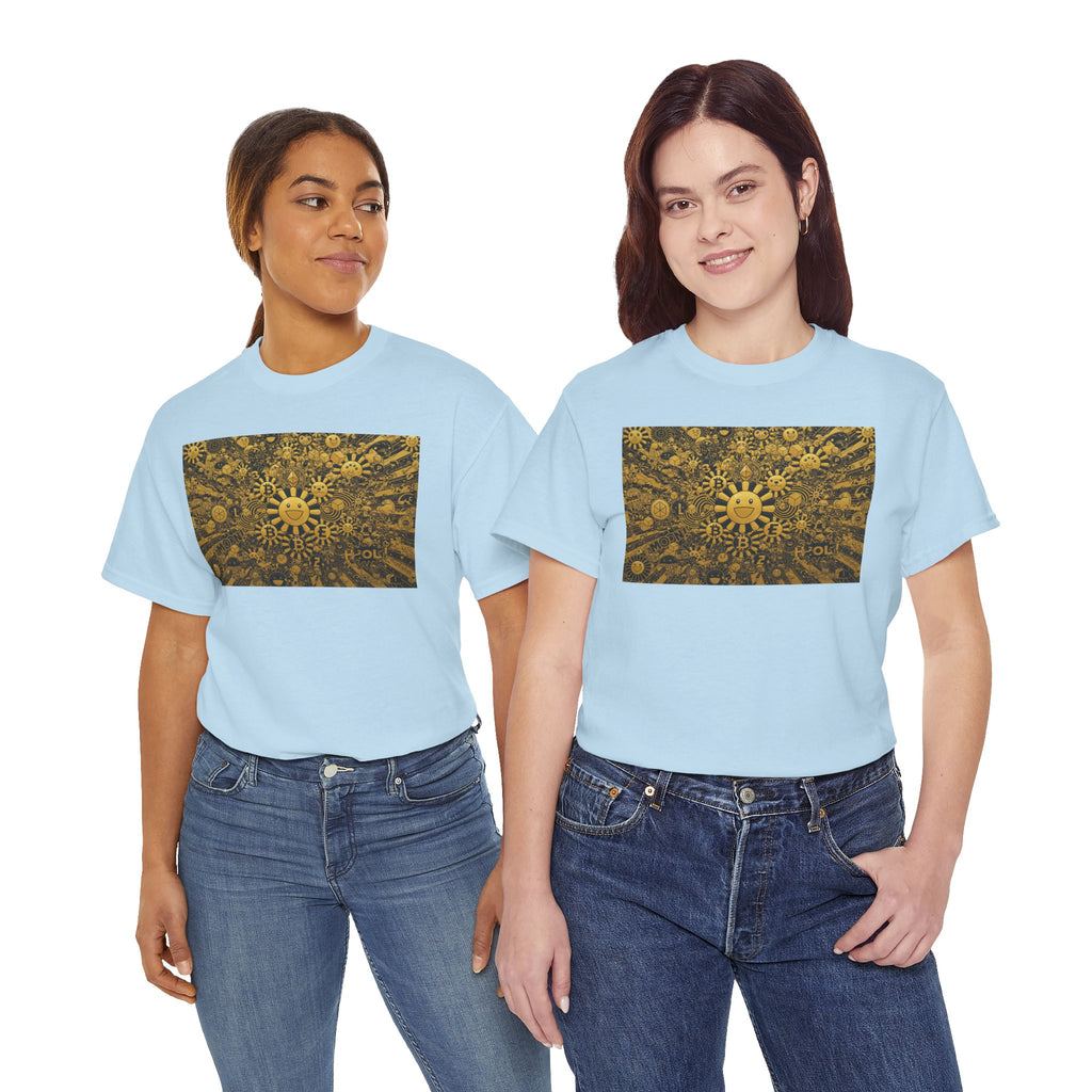 Sunflower Burst T‑Shirt — Golden Sunflower Pattern Tee