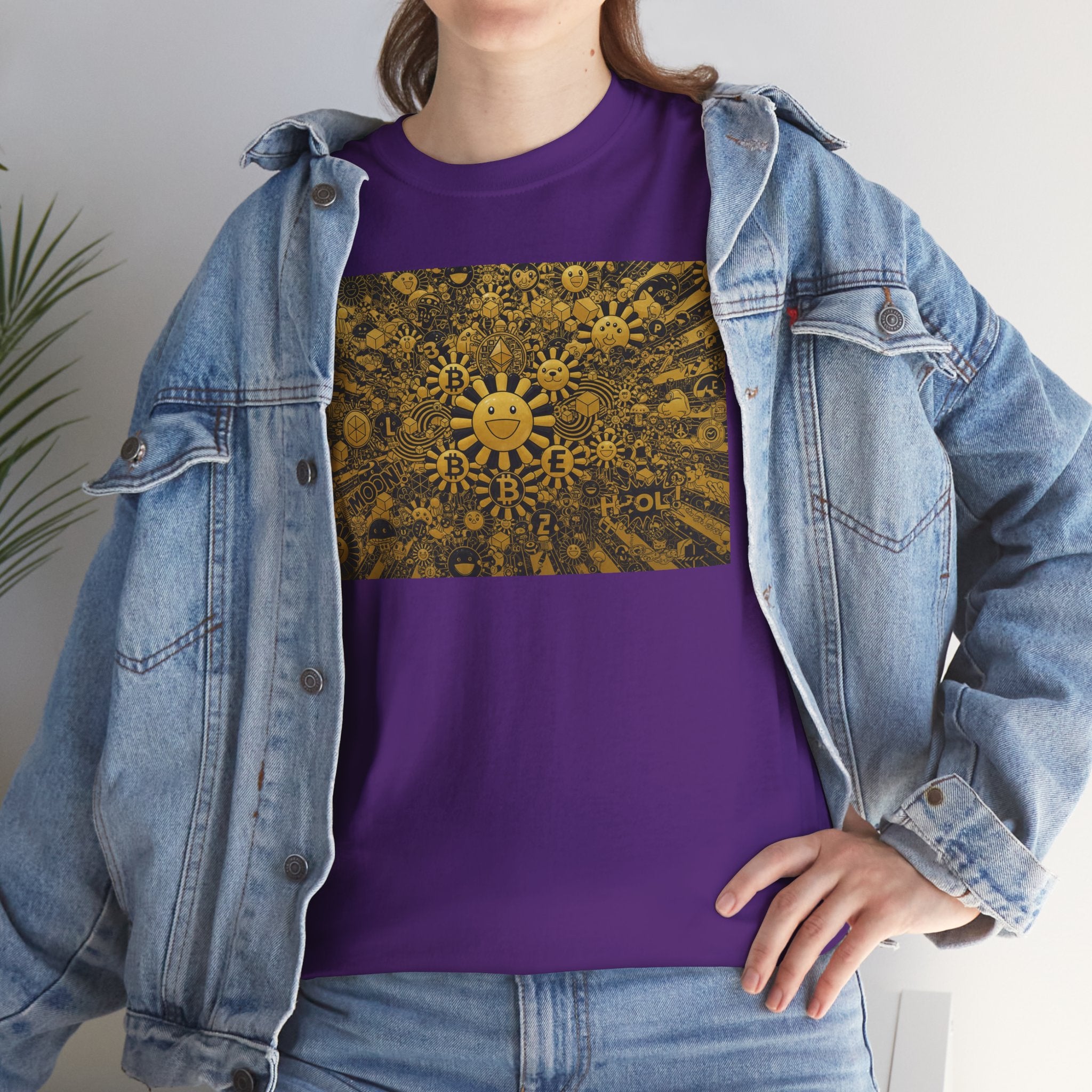 Sunflower Burst T‑Shirt — Golden Sunflower Pattern Tee