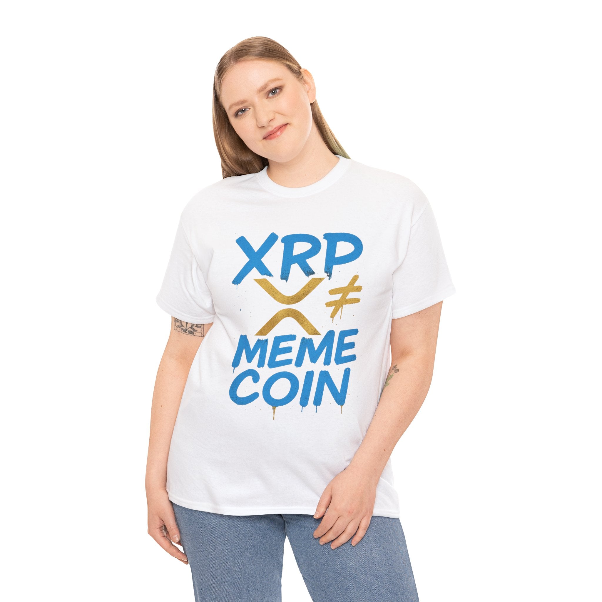 XRP ≠ Meme Coin T‑Shirt — Crypto Advocate Graphic Tee