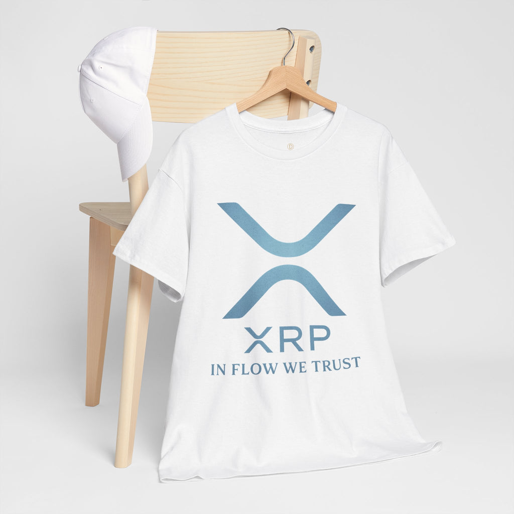 XRP Crypto Tee — "In Flow We Trust" Ripple Logo T-Shirt