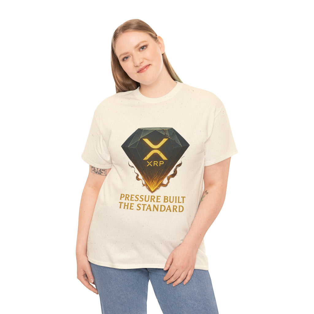 XRP Diamond Tee — "Pressure Built The Standard" Crypto Graphic T‑Shirt