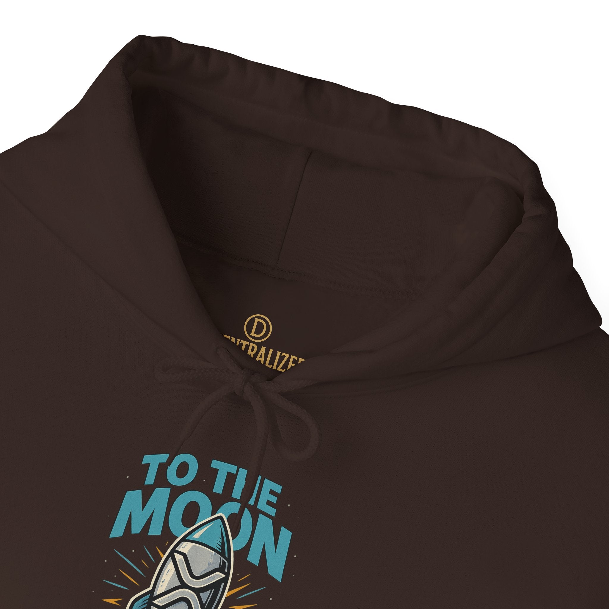 Hoodie — 'To The Moon' Rocket Graphic Pullover