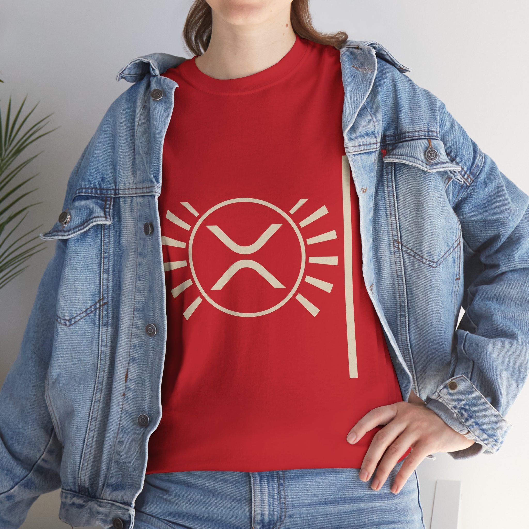 XRP Sun Logo T‑Shirt — Minimal Crypto Ripple Tee